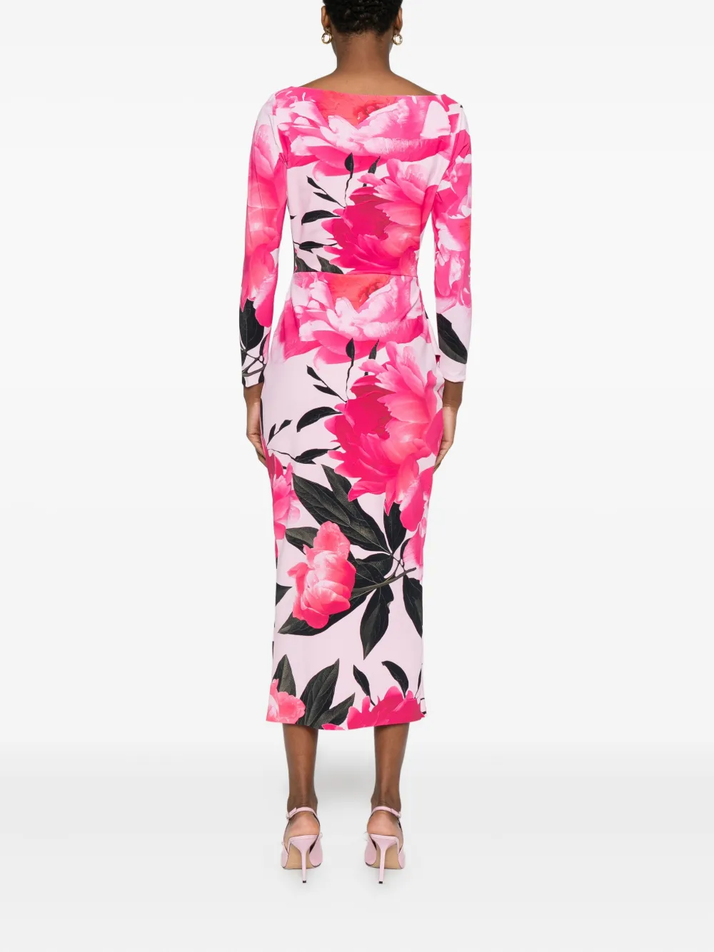 CHIARA BONI La Petite Robe Midi-wikkeljurk Roze