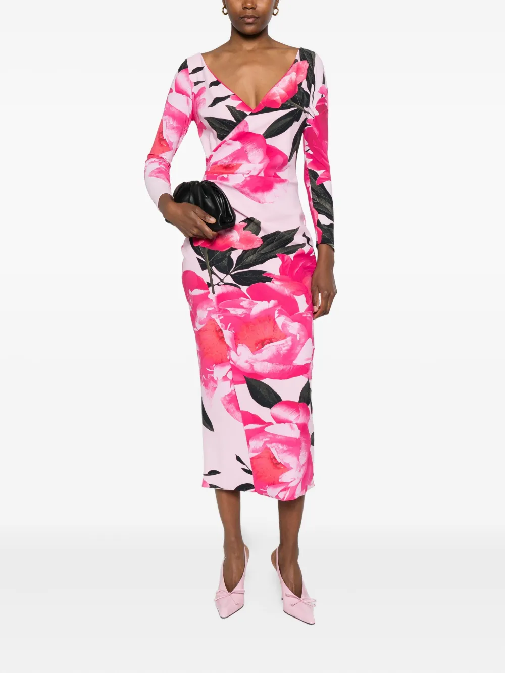 CHIARA BONI La Petite Robe floral-print wrap midi dress | Cocktail & Party Dresses | Image 2
