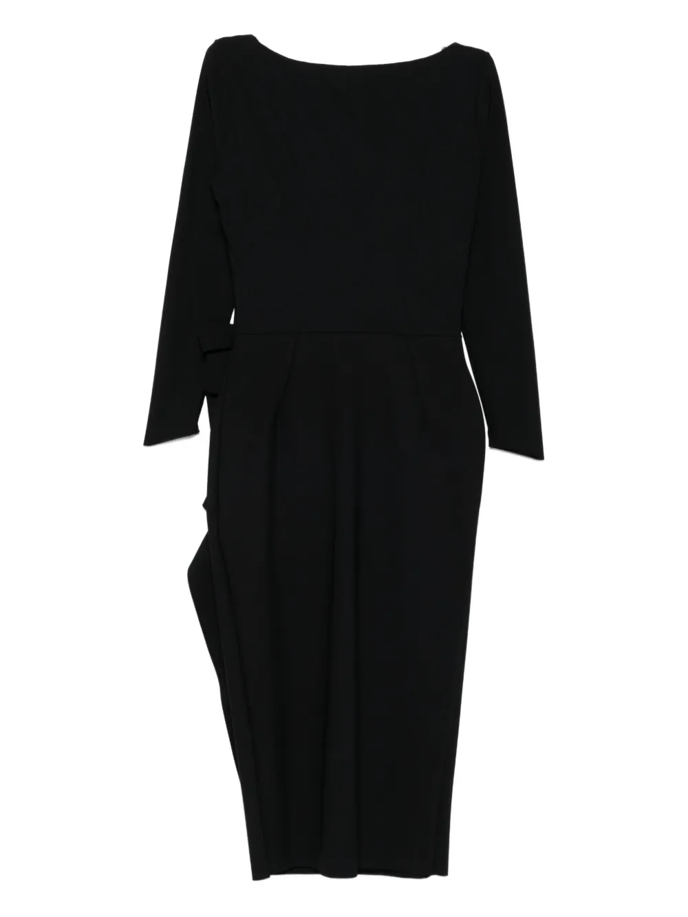 CHIARA BONI La Petite Robe Midi-jurk met ruches Zwart