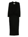 CHIARA BONI La Petite Robe twist-detail midi dress - Black