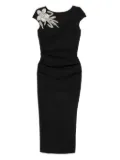 CHIARA BONI La Petite Robe Hesup cap-sleeve midi dress - Black