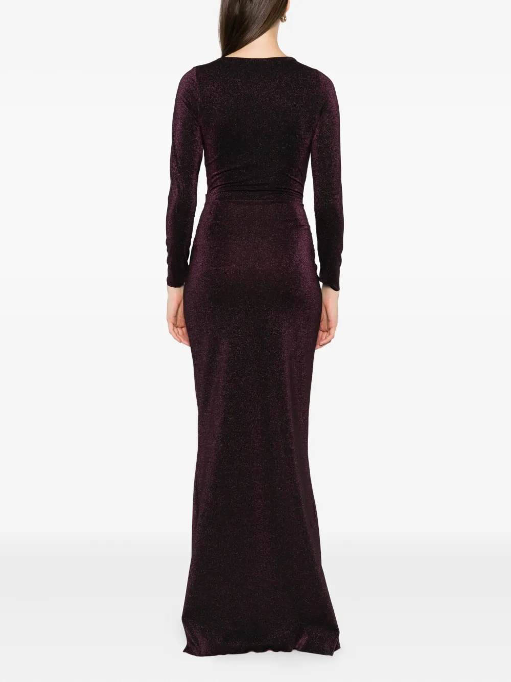 CHIARA BONI La Petite Robe Metallic maxi-wikkeljurk Paars