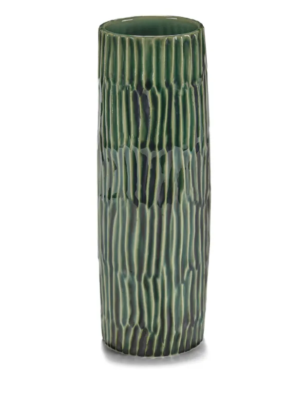 Serax Textured Cylindrical Vase | Green