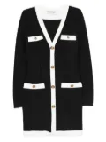 CHIARA BONI La Petite Robe buttoned-up V-neck dress - Black