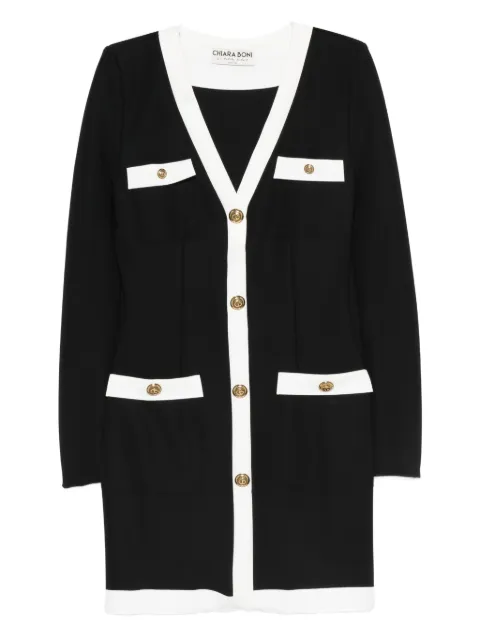 CHIARA BONI La Petite Robe buttoned-up V-neck dress