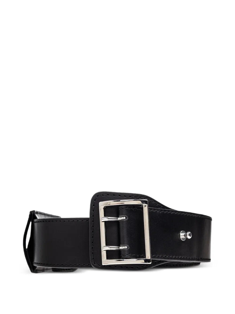 VETE TS leather studded belt Zwart