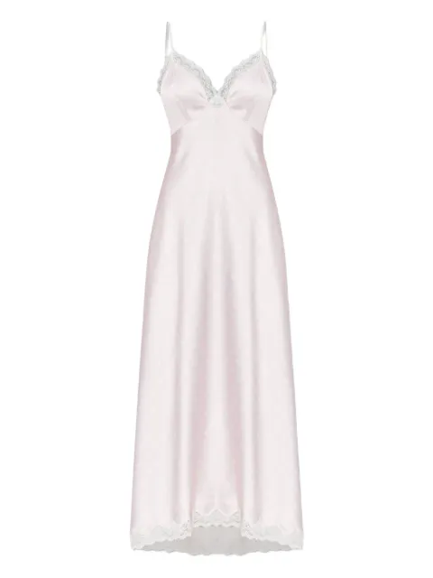 LoveShackFancy Manuela lace-trimmed polka-dot maxi dress