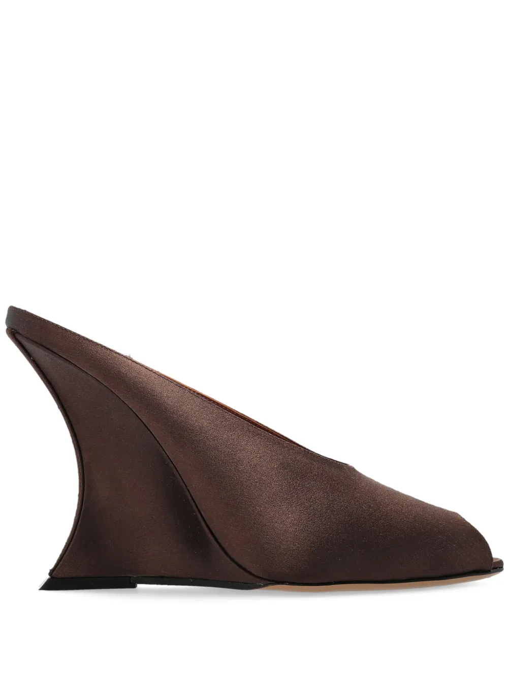 Paris Texas 125mm satin-finish heeled sandals Brown