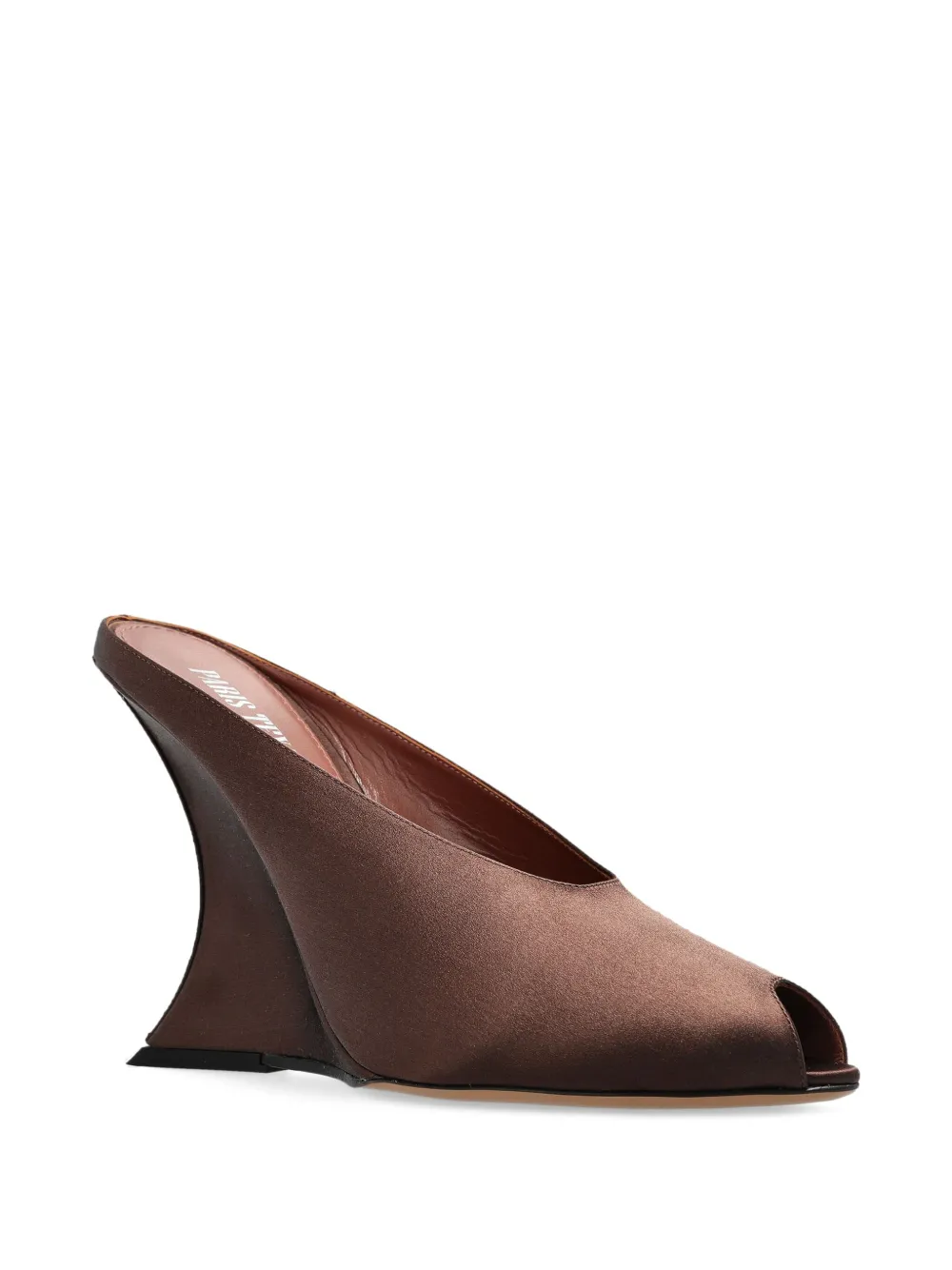 Paris Texas 125mm satin-finish heeled sandals Brown