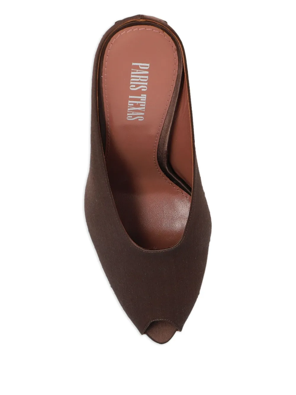 Paris Texas 125mm satin-finish heeled sandals Brown