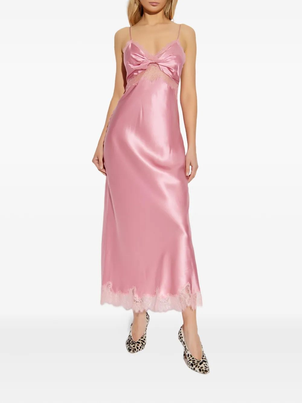Loveshackfancy Orianna Lace-trimmed Slip Maxi Dress