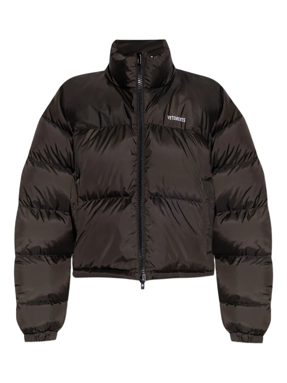 Vetements Logo-embroidered Puffer Jacket