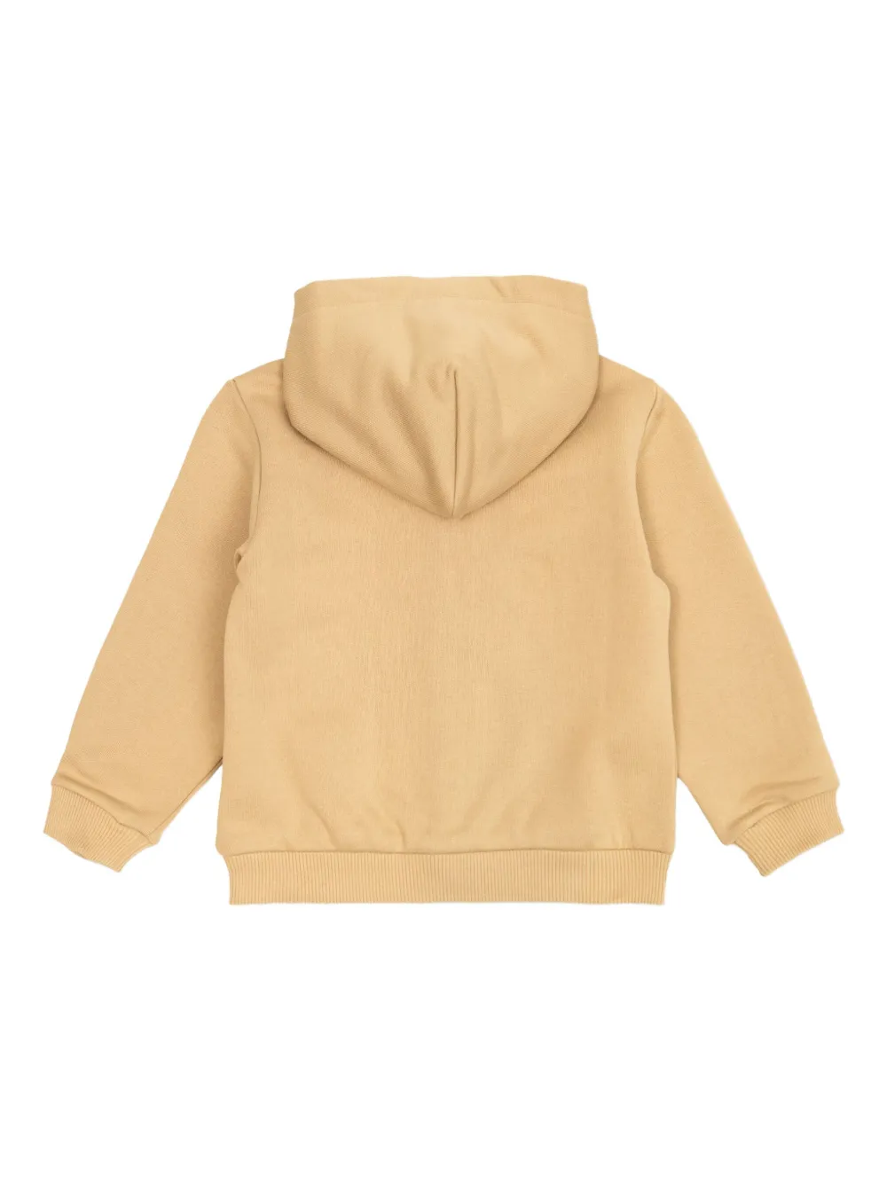Dolce & Gabbana Kids Hoodie met geborduurd logo en rits Beige