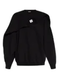 VETEMENTS layered cotton sweatshirt - Black