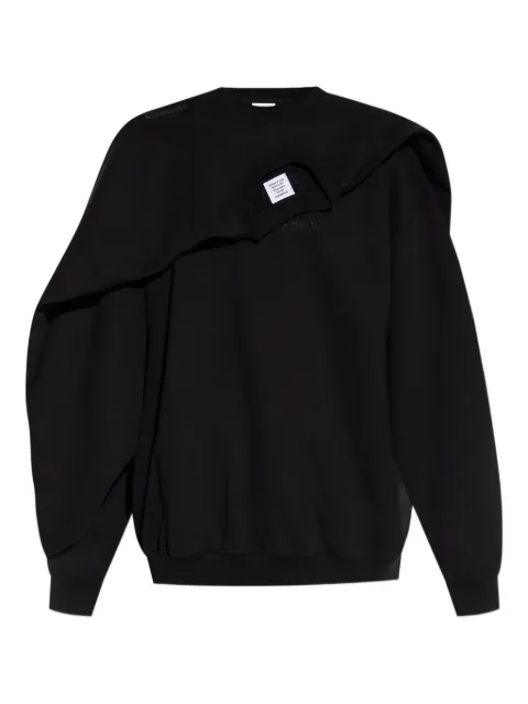 VETEMENTS layered cotton sweatshirt
