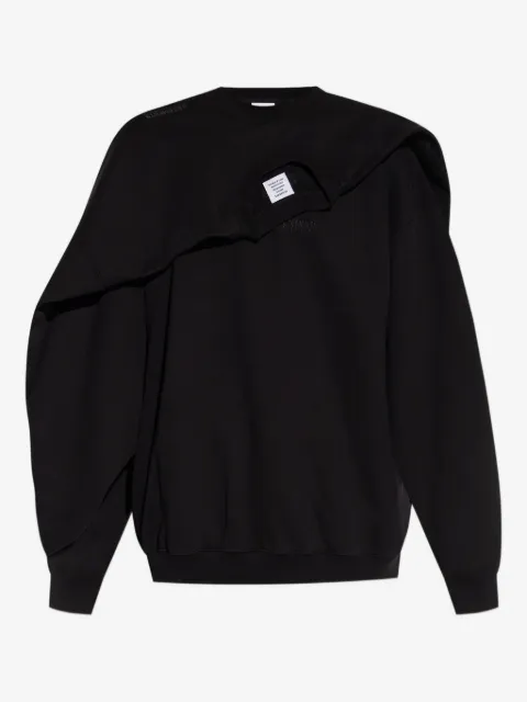 VETEMENTS layered cotton sweatshirt