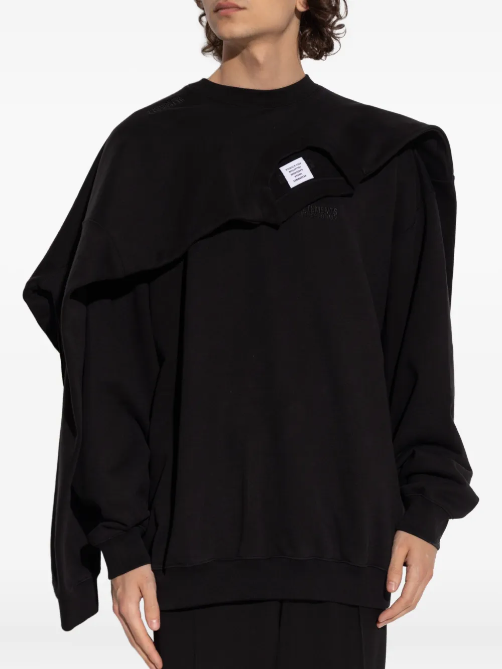VETEMENTS layered cotton sweatshirt | Sweatshirts | Image 2