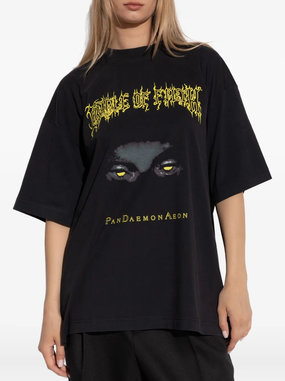 VETEMENTS T-shirt met print Zwart