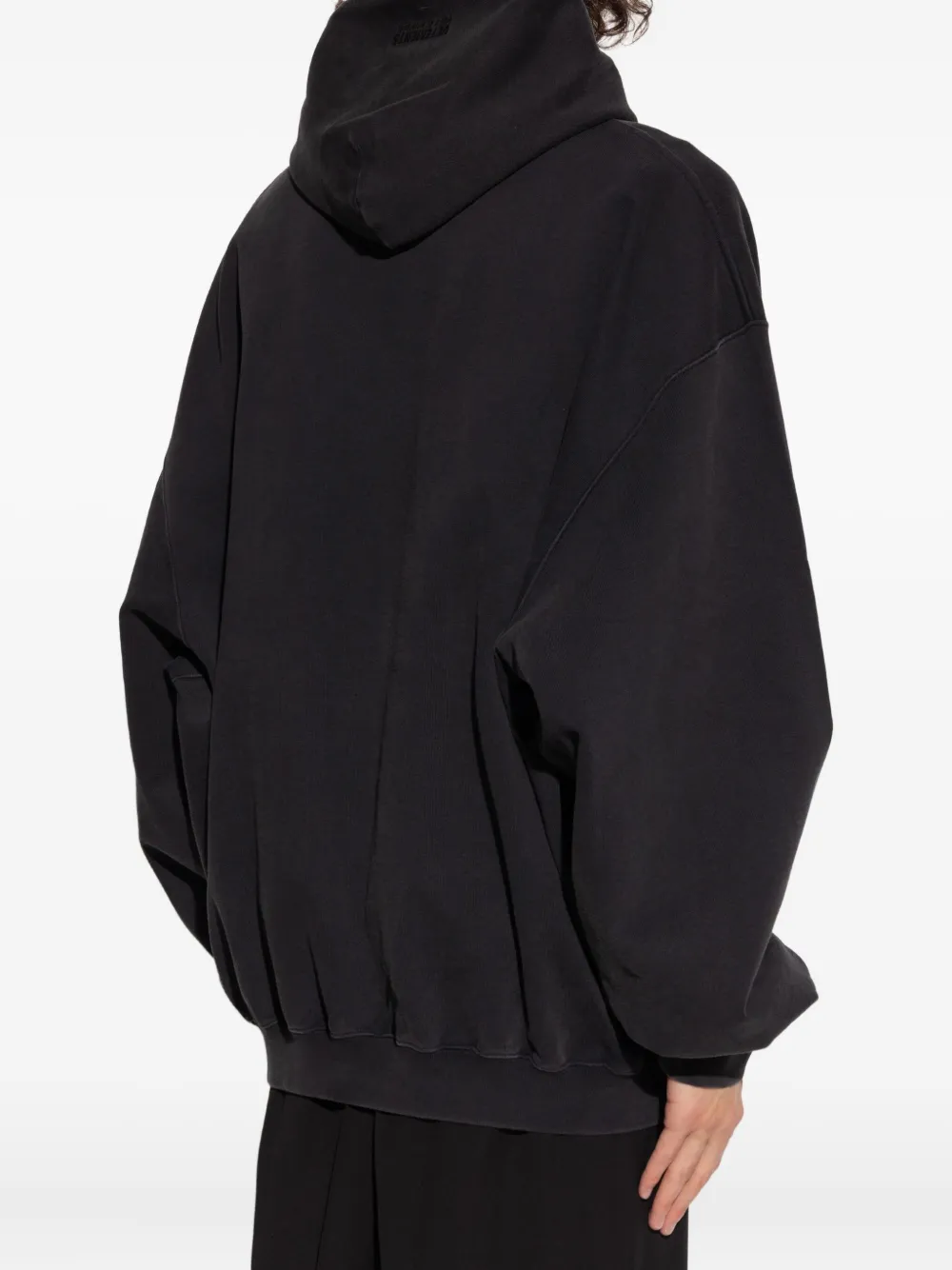 VETEMENTS Katoenen hoodie met grafische print Zwart