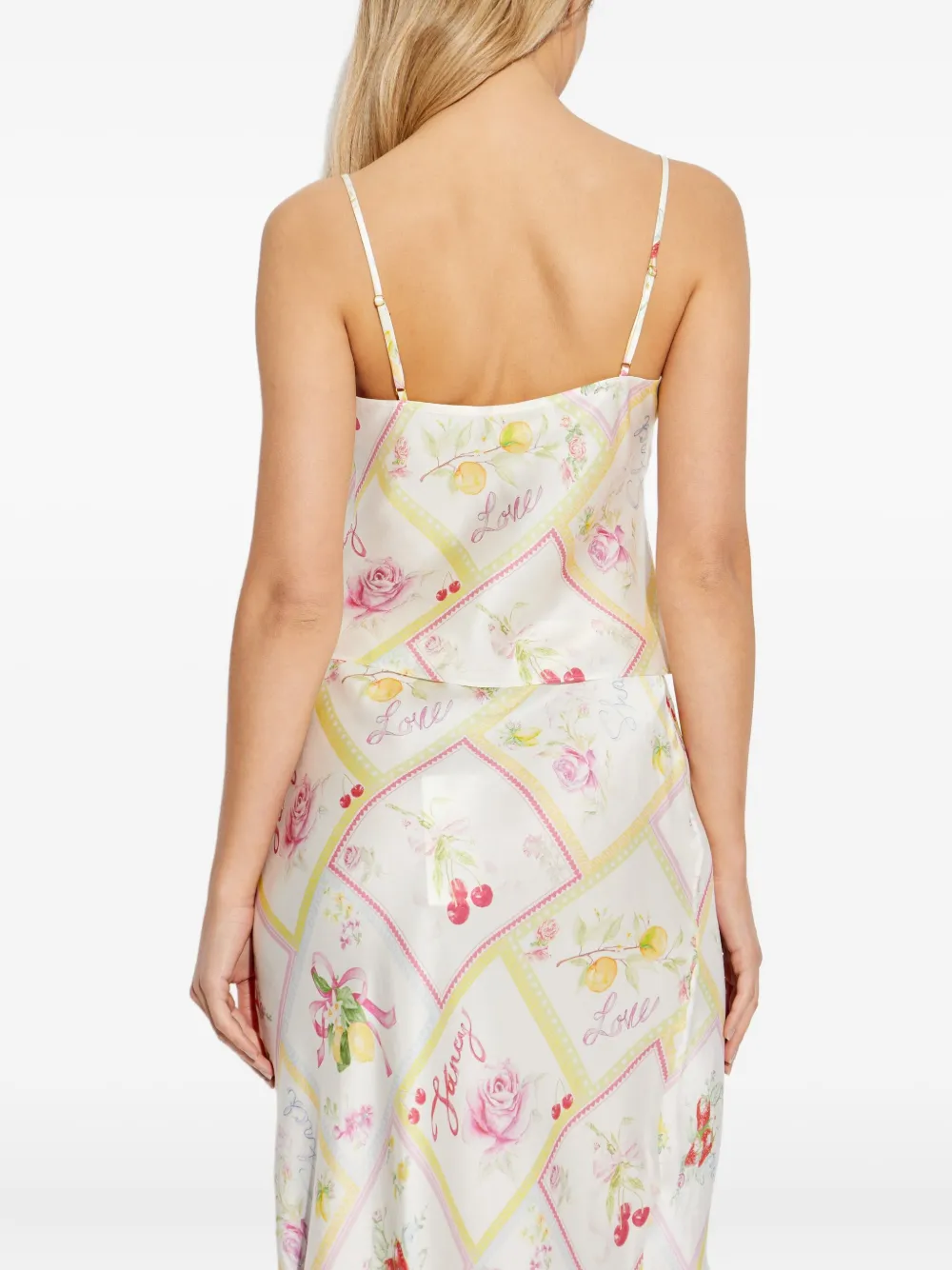 Loveshackfancy Cabi Floral-print Cami Top In Multi