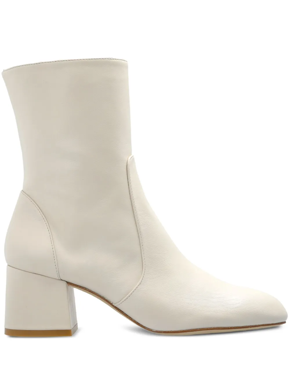 Stuart Weitzman 60mm leather heeled boots | White | Image 1