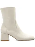 Stuart Weitzman 60mm leather heeled boots - White