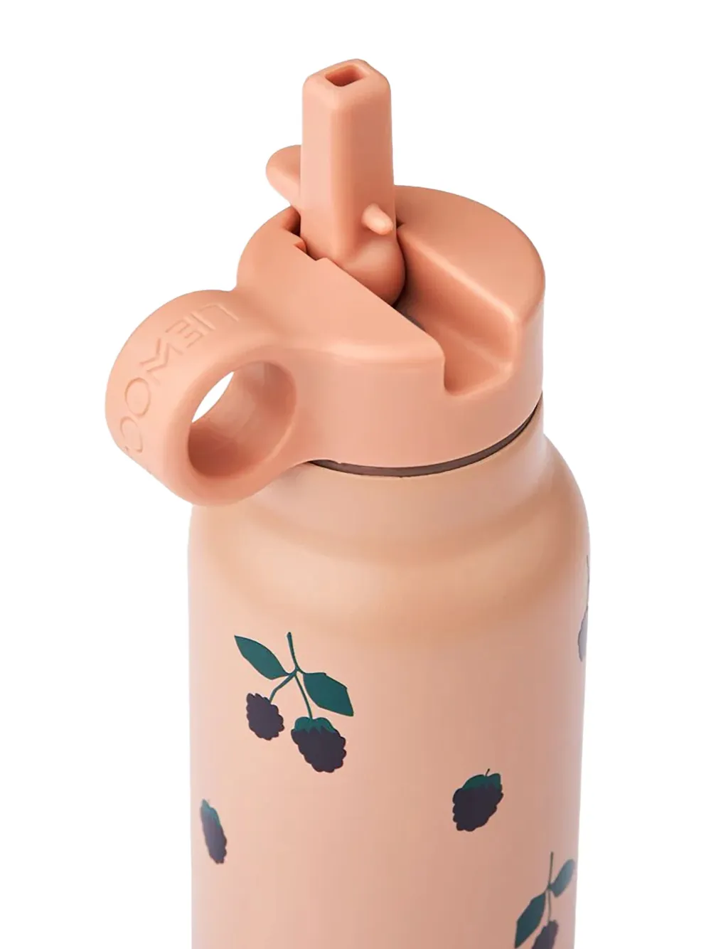 Liewood raspberry-print steel bottle | Image 2