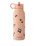 Liewood raspberry-print steel bottle - Pink