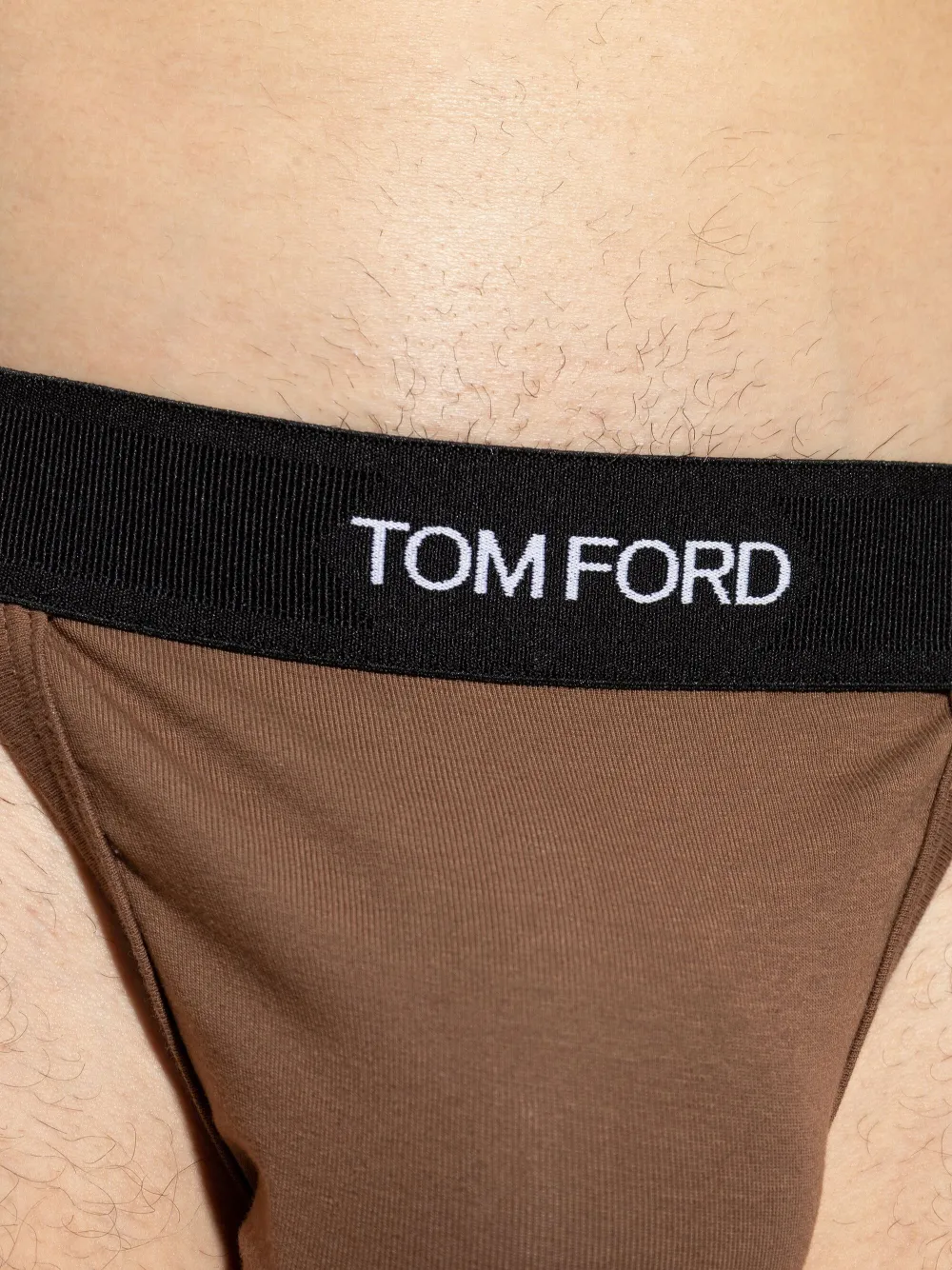 TOM FORD Jockstrap verfraaid met logo Bruin