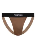 TOM FORD logo-embellished jockstrap - Brown