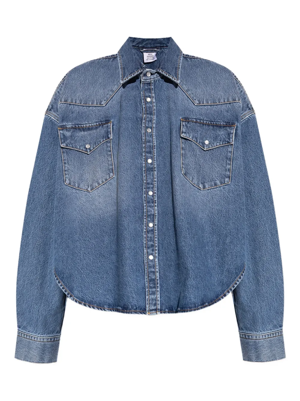 VETEMENTS Denim blouse Blauw