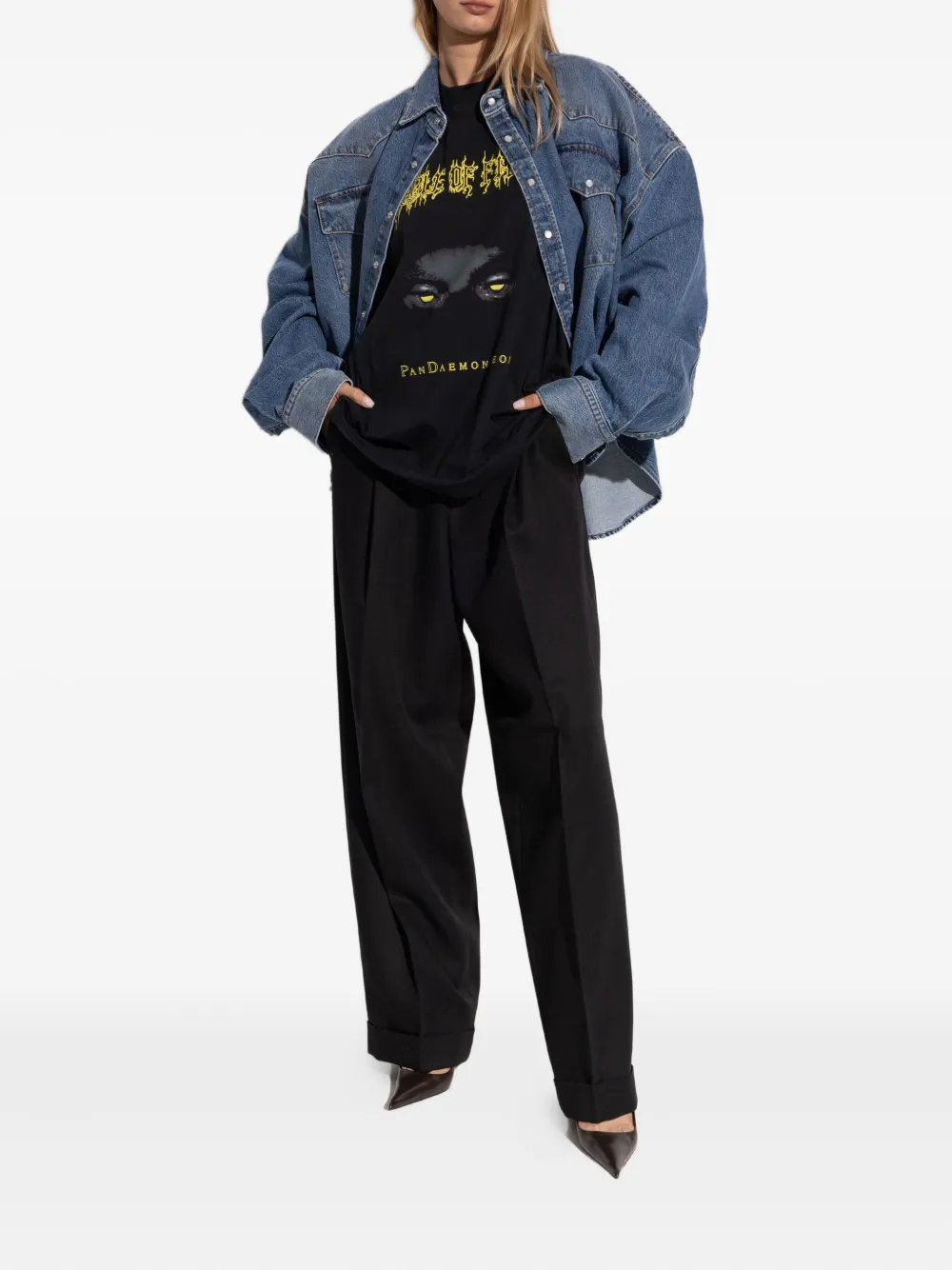 VETEMENTS Denim blouse Blauw