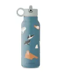 Liewood arctic animal-print water bottle - Blue