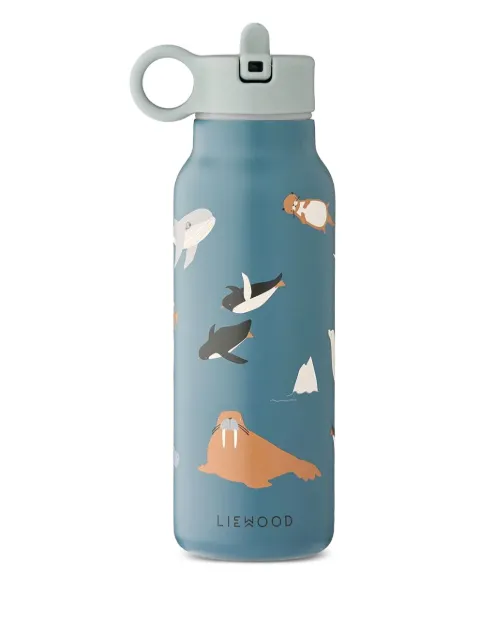 Liewood arctic animal-print water bottle