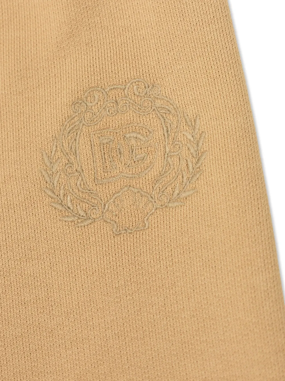 Dolce & Gabbana Kids Trainingsbroek met geborduurd logo Beige