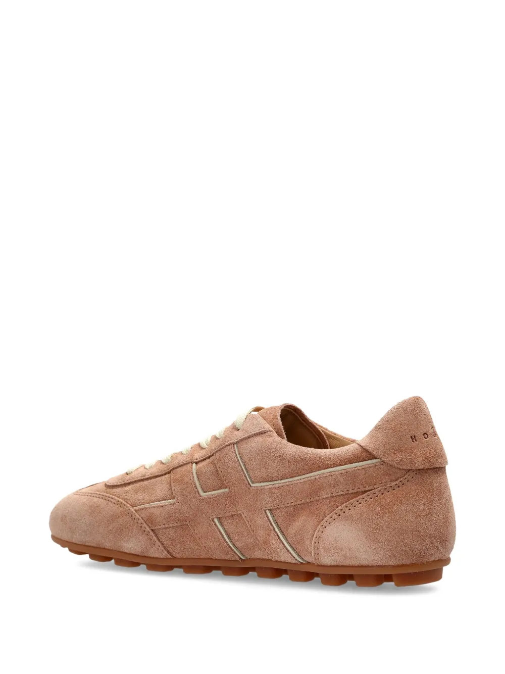 Hogan Olympia H-detail leather trainers Brown