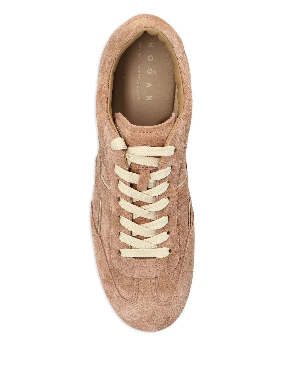 Hogan Olympia H-detail leather trainers Brown
