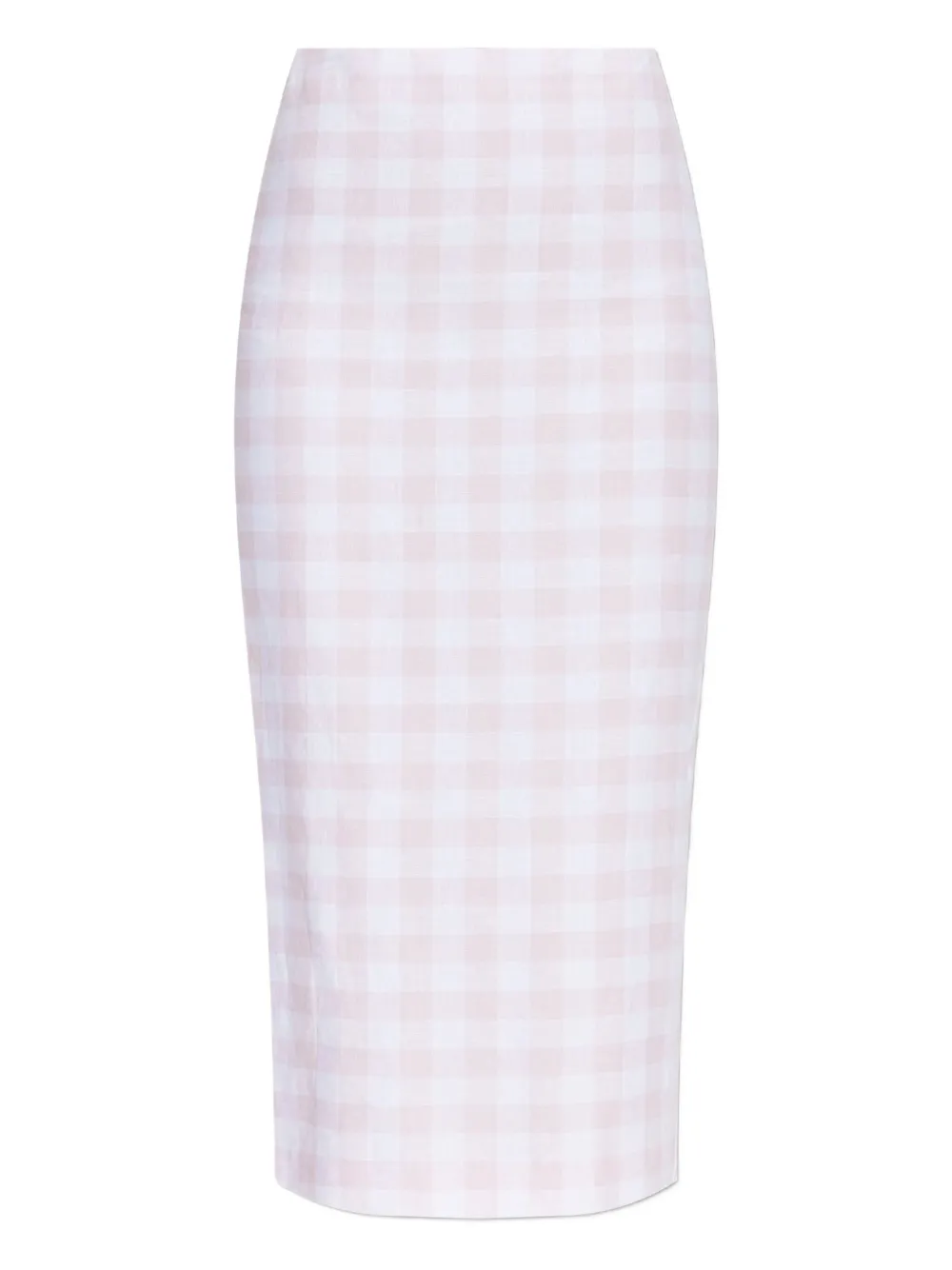LoveShackFancy Rok met gingham ruit Wit