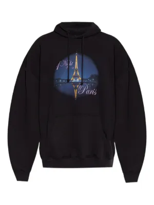 Balenciaga グラフィック パーカー | ブラック | FARFETCH JP