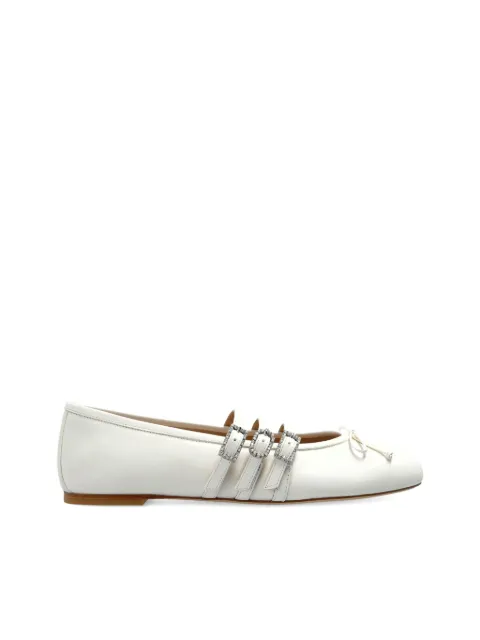 Stuart Weitzman Celeste buckle-embellished ballet flats