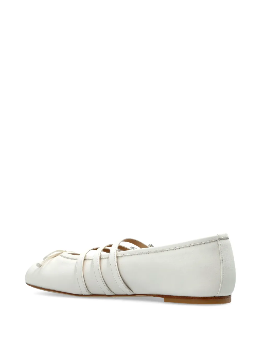 Stuart Weitzman Celeste buckle-embellished ballet flats White