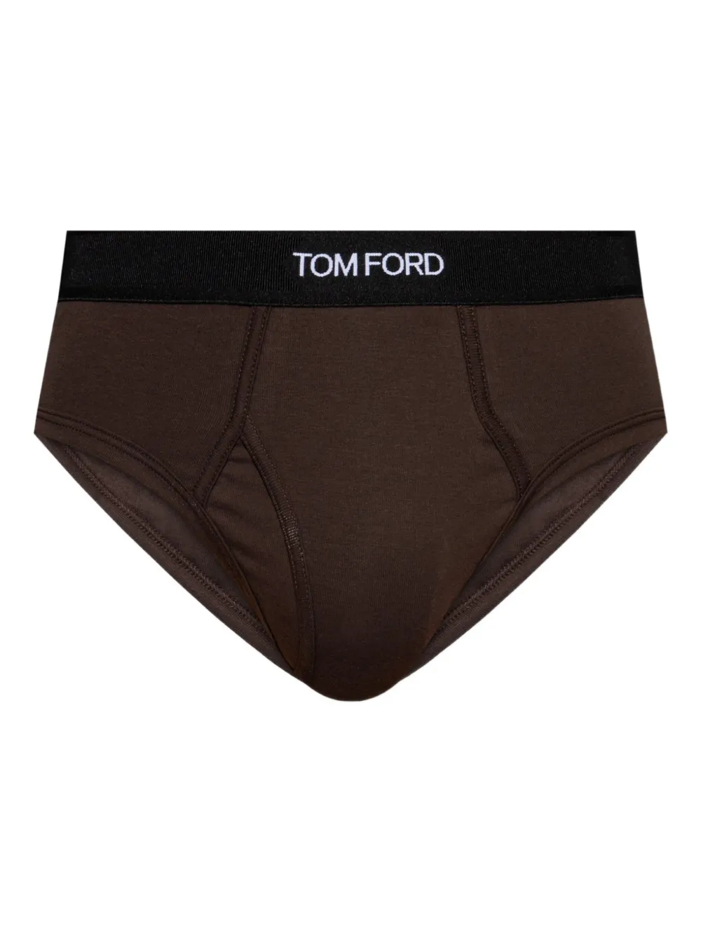 TOM FORD Slip met logoband Bruin