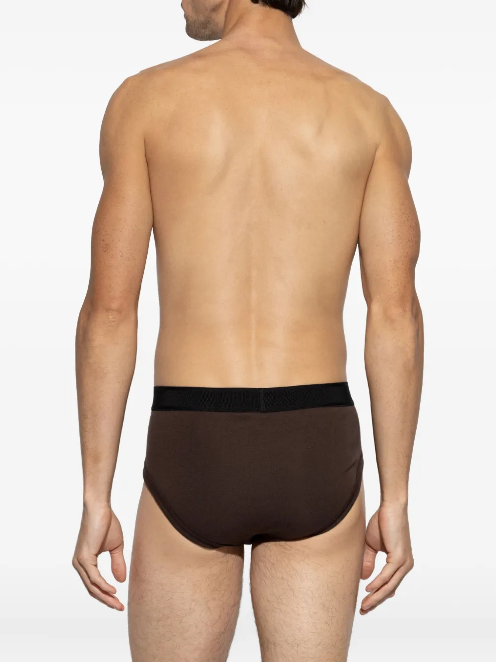 TOM FORD Slip met logoband Bruin