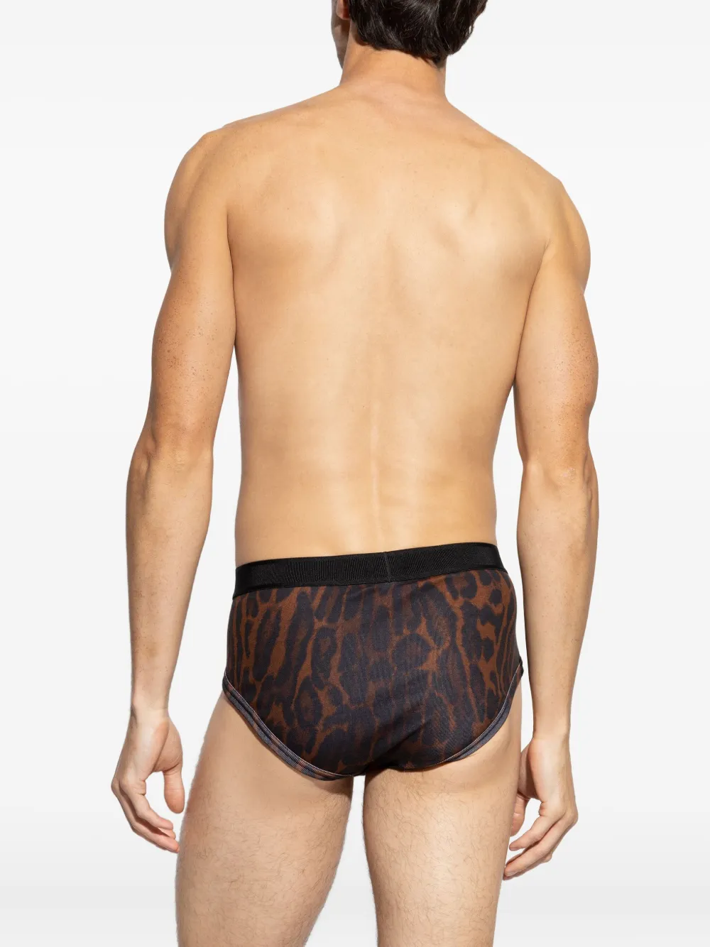 TOM FORD Slip met luipaardprint Bruin