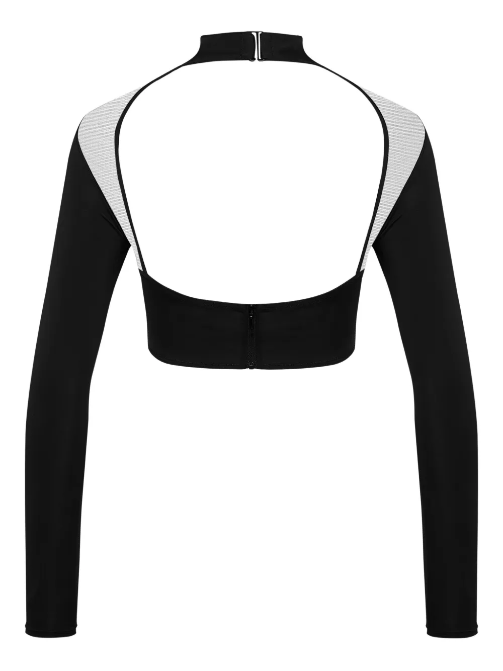 Pure Tentation Sheer Long-Sleeve Top