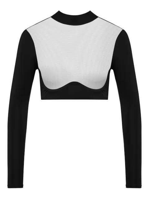 Maison Close Pure Tentation sheer long-sleeve top