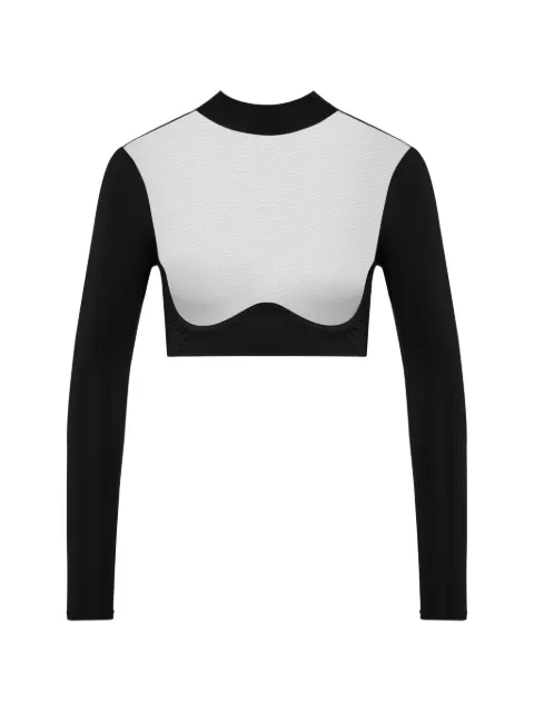 Maison Close Pure Tentation sheer long-sleeve top