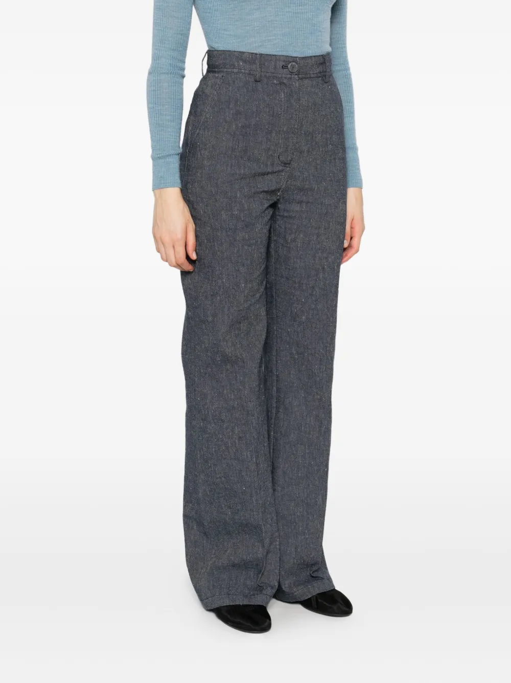 MARK KENLY DOMINO TAN Broek met knopen Blauw