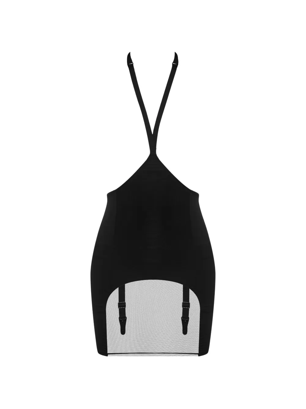 Maison Close Pure Tentation skirted harness bodysuit - Schwarz