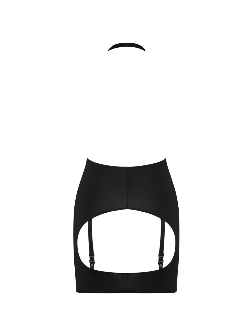 Maison Close Pure Tentation harnas body met rok Zwart